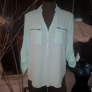 Express women sheer top sz sm